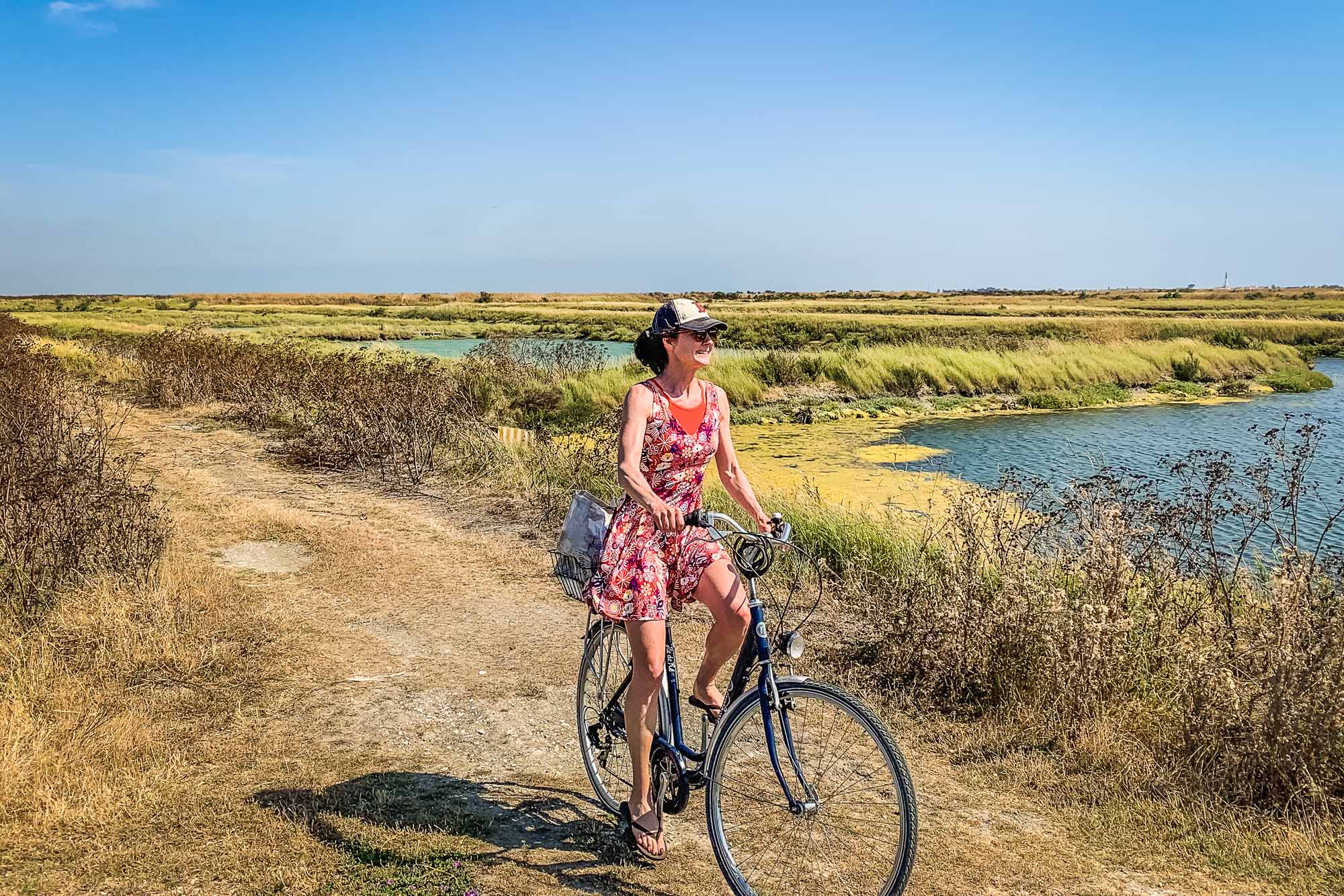 Jacqueline on bike