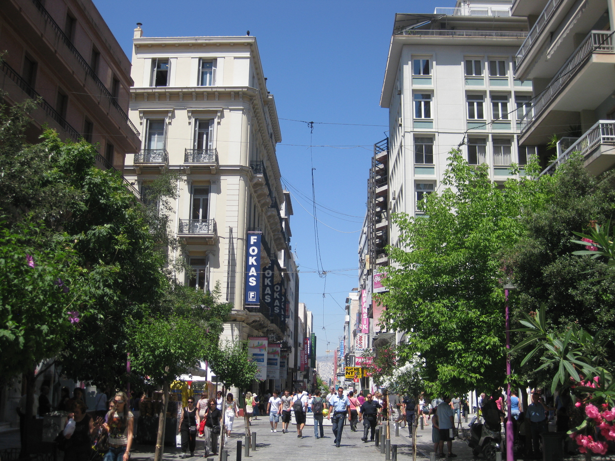 Ermou St in Athens.