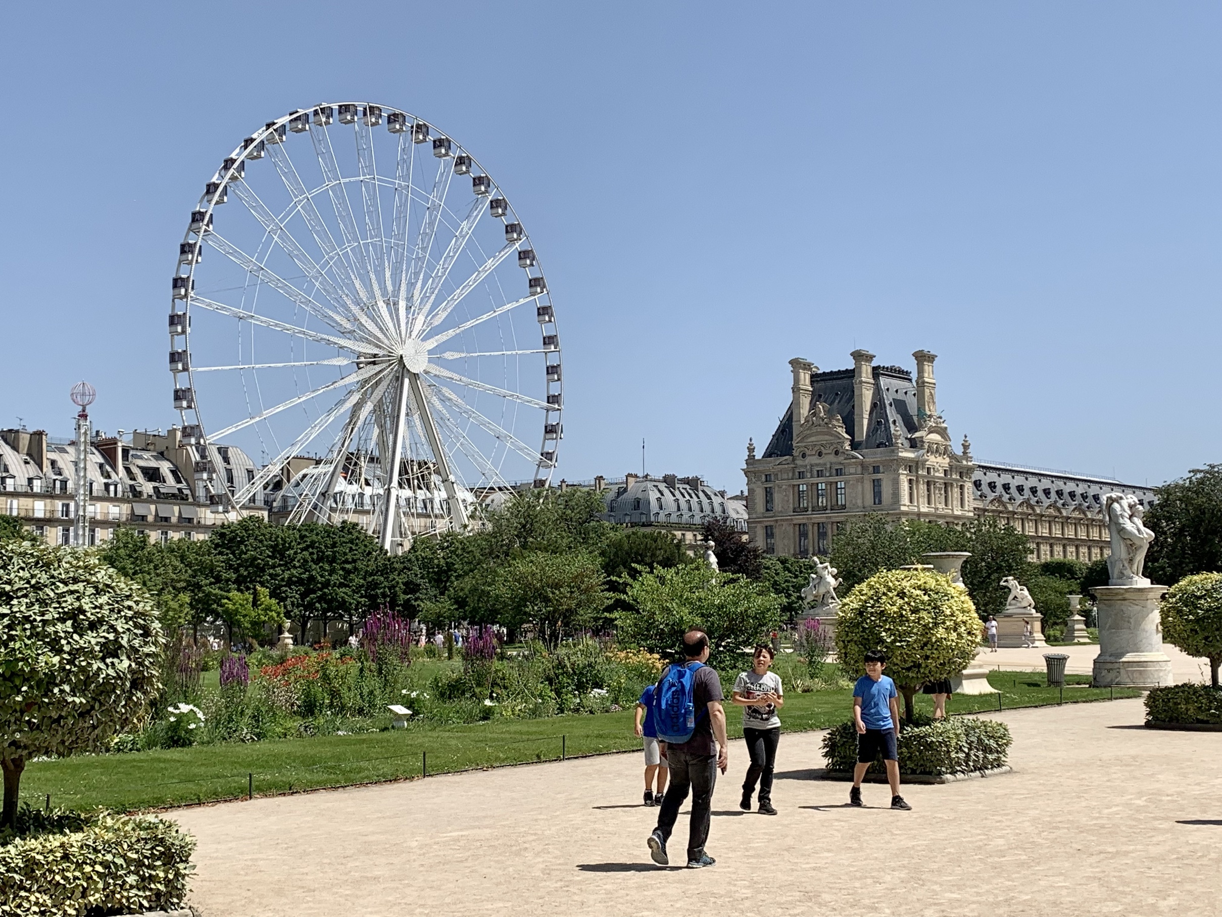 Tuileries Garden in Paris.